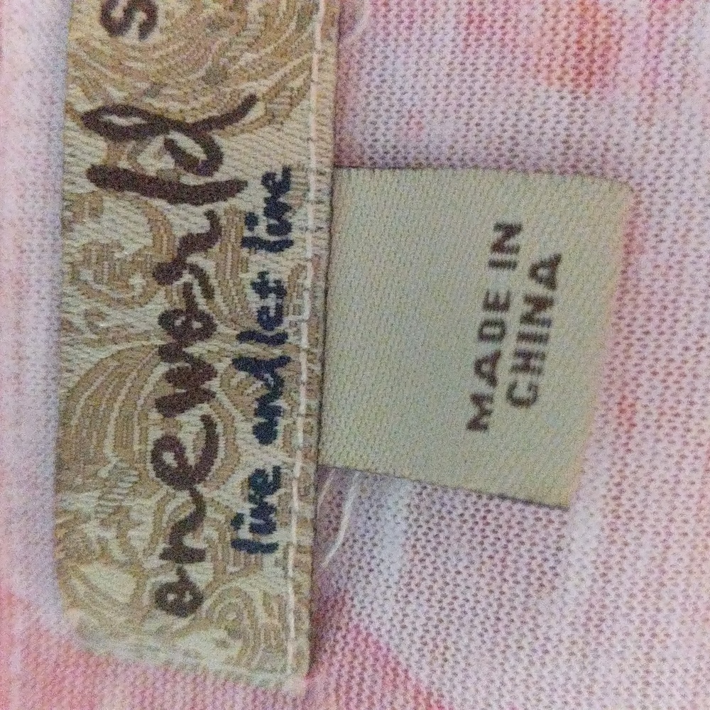 Floral Asymmetr Sheer Flow Blouse w/ Attached Solid Shirt Underneath by OneWorld - Picture 6 of 6